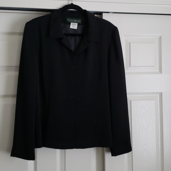 Classic fit black suit jacket - Picture 1 of 5